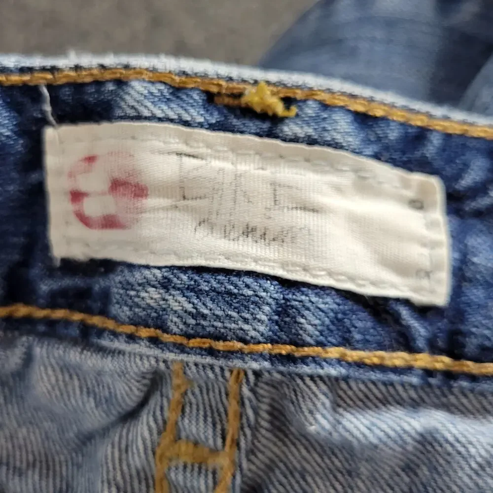 BKE Distressed Cropped Straight Leg Jeans, size 31